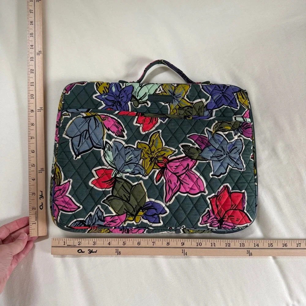 Quilted Floral Laptop Bag  Vera Bradley quilted floral laptop bag
